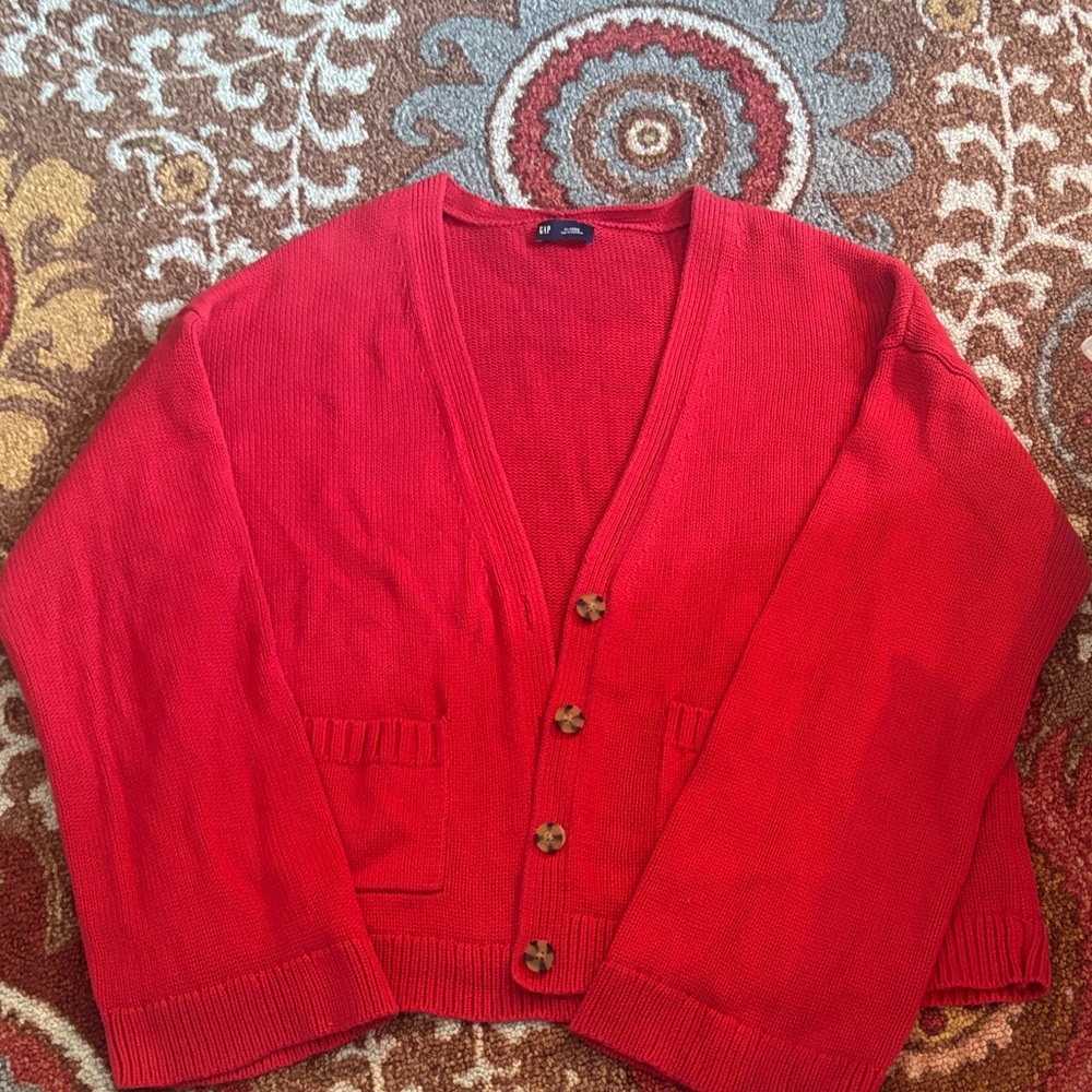 GAP Oversized Cotton Cardigan